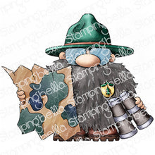 Load image into Gallery viewer, Gnome Park Ranger Rubber Stamp
