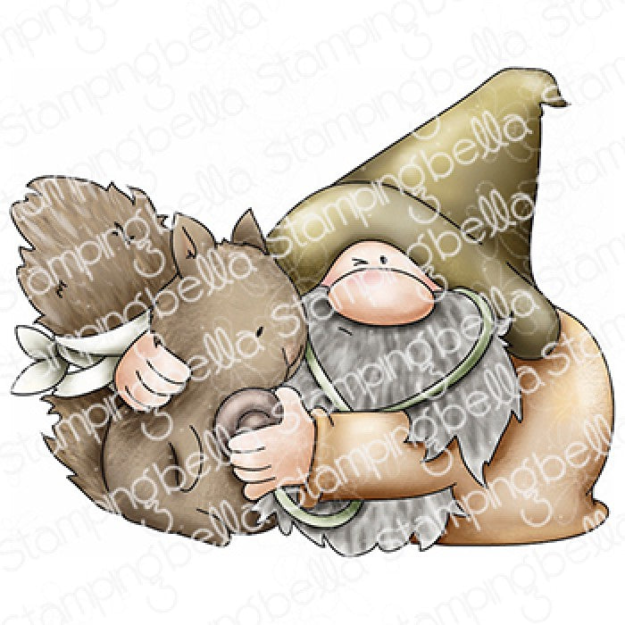 Gnome Vet Rubber Stamp