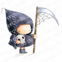 Load image into Gallery viewer, Grim Reaper Bundle Girl Rubber Stamp
