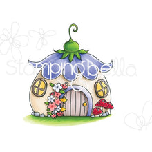 Load image into Gallery viewer, Little Bits Fairy House Cling Rubber Stamp
