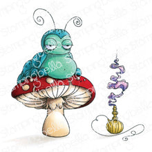 Load image into Gallery viewer, Oddball Caterpillar (Alice In Wonderland Collection) Rubber Stamp
