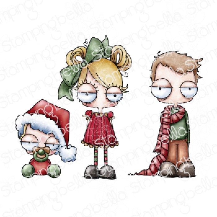 Oddball Christmas Kids Rubber Stamp