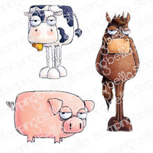 Load image into Gallery viewer, Oddball Farm Animals Rubber Stamp
