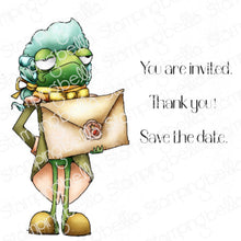 Load image into Gallery viewer, Oddball Frog Footman (Alice In Wonderland Collection) Rubber Stamp
