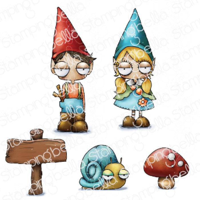 Oddball Gnome Kids Rubber Stamp