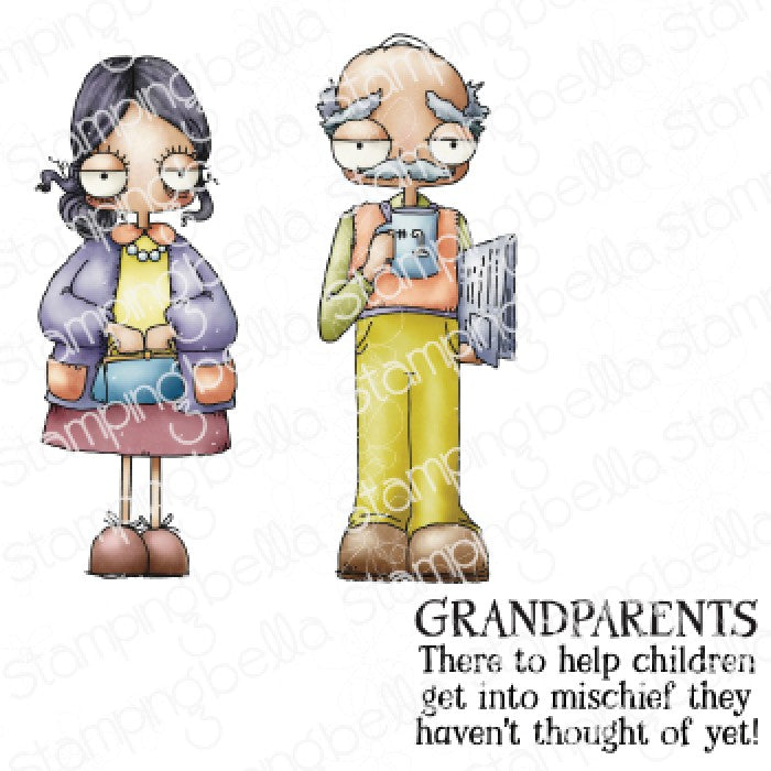 Oddball Grandparents Rubber Stamp