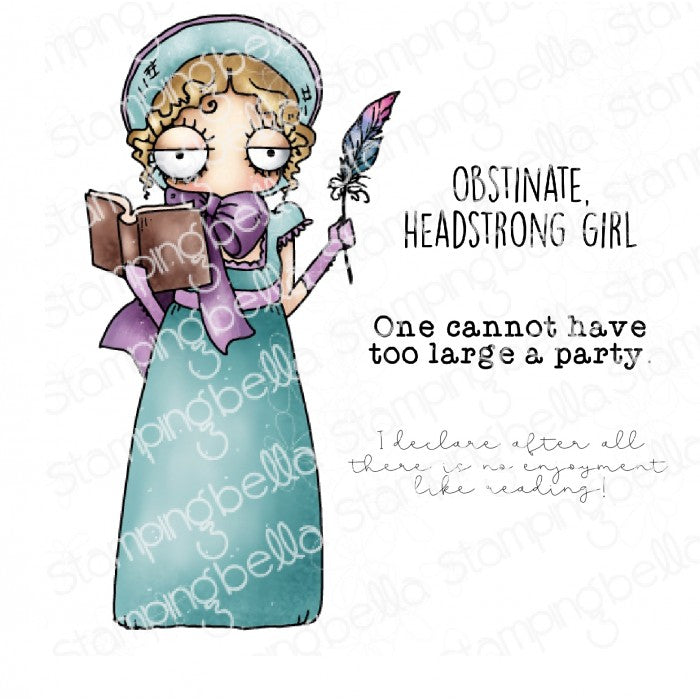 Oddball Jane Austen Rubber Stamp