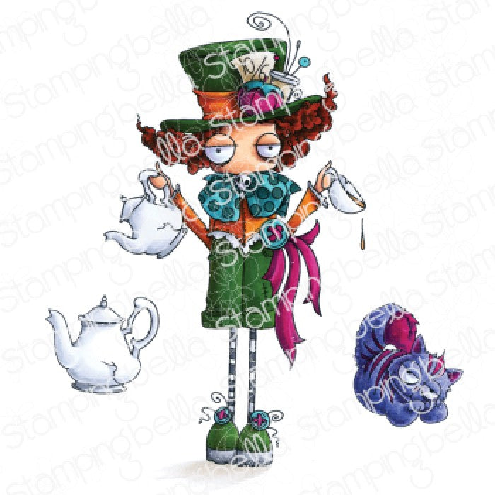 Oddball Mad Hatter (Alice In Wonderland Collection) Rubber Stamp