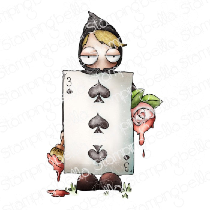 Oddball Playing Card (Alice In Wonderland Collection) Rubber Stamp