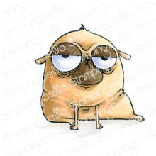 Load image into Gallery viewer, Oddball Pug Rubber Stamp
