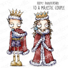 Load image into Gallery viewer, Oddball Queen And King Rubber Stamp
