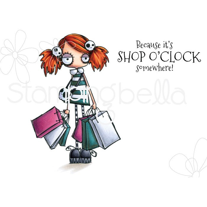 Oddball Shopper Rubber Stamp