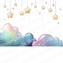 Load image into Gallery viewer, Bundle Girl Stars And Clouds Backdrop Rubber Stamp
