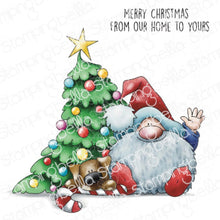 Load image into Gallery viewer, The Gnome And The Christmas Tree Rubber Stamp
