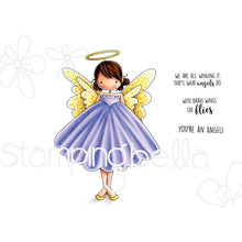 Load image into Gallery viewer, Tiny Townie Annie The Angel Rubber Stamp
