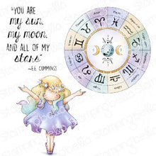 Load image into Gallery viewer, Tiny Townie Astrology Chart Rubber Stamp
