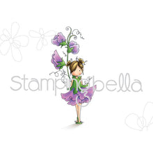 Load image into Gallery viewer, Tiny Townie Garden Girl Sweetpea Rubber Stamp
