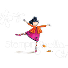 Load image into Gallery viewer, Tiny Townie Layla Loves Leaves Rubber Stamp
