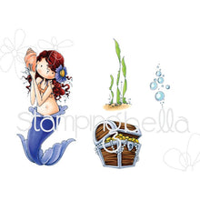 Load image into Gallery viewer, Tiny Townie Mermaid Set Rubber Stamp
