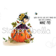 Load image into Gallery viewer, Tiny Townie Patricia Loves Pumpkin Rubber Stamp
