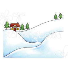 Load image into Gallery viewer, Winter Backdrop Rubber Stamp
