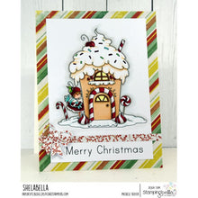 Load image into Gallery viewer, Teeny Tiny Towny Gingerbread House Rubber Stamp
