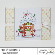 Load image into Gallery viewer, Teeny Tiny Towny Gingerbread House Rubber Stamp
