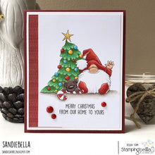 Load image into Gallery viewer, The Gnome And The Christmas Tree Rubber Stamp
