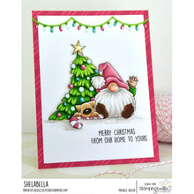 Load image into Gallery viewer, The Gnome And The Christmas Tree Rubber Stamp
