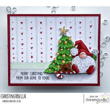 Load image into Gallery viewer, The Gnome And The Christmas Tree Rubber Stamp
