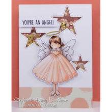 Load image into Gallery viewer, Tiny Townie Annie The Angel Rubber Stamp
