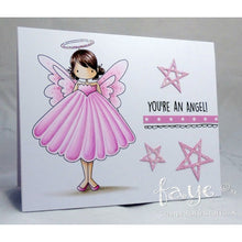 Load image into Gallery viewer, Tiny Townie Annie The Angel Rubber Stamp
