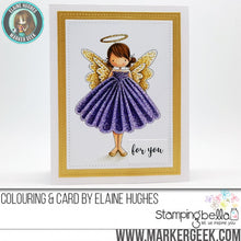 Load image into Gallery viewer, Tiny Townie Annie The Angel Rubber Stamp
