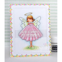 Load image into Gallery viewer, Tiny Townie Annie The Angel Rubber Stamp
