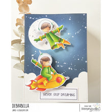 Load image into Gallery viewer, Tiny Townie Astronauts Rubber Stamp
