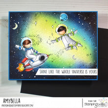 Load image into Gallery viewer, Tiny Townie Astronauts Rubber Stamp
