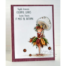 Load image into Gallery viewer, Tiny Townie Autumn Loves Autumn Rubber Stamp
