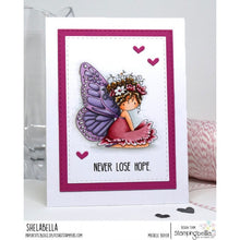 Load image into Gallery viewer, Tiny Townie Butterfly Girl Bess Rubber Stamp
