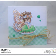 Load image into Gallery viewer, Tiny Townie Butterfly Girl Bess Rubber Stamp
