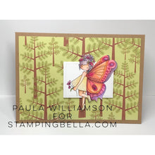 Load image into Gallery viewer, Tiny Townie Butterfly Girl Brianna Rubber Stamp
