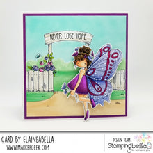 Load image into Gallery viewer, Tiny Townie Butterfly Girl Brianna Rubber Stamp
