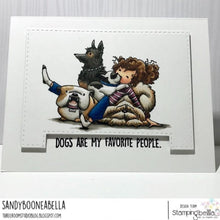 Load image into Gallery viewer, Tiny Townie Daphne And Her Dogs Rubber Stamp
