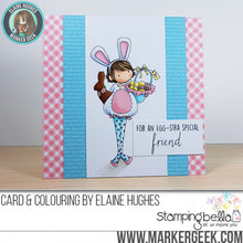 Load image into Gallery viewer, Tiny Townie Ella Loves Easter Rubber Stamp
