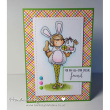 Load image into Gallery viewer, Tiny Townie Ella Loves Easter Rubber Stamp
