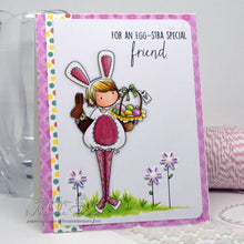 Load image into Gallery viewer, Tiny Townie Ella Loves Easter Rubber Stamp
