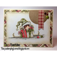 Load image into Gallery viewer, Tiny Townie Ellie The Elf Rubber Stamp
