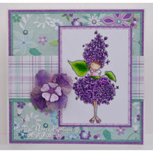 Load image into Gallery viewer, Tiny Townie Garden Girl Lilac Rubber Stamp
