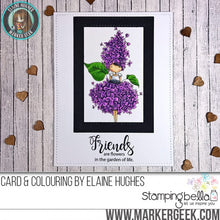 Load image into Gallery viewer, Tiny Townie Garden Girl Lilac Rubber Stamp
