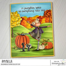 Load image into Gallery viewer, Tiny Townie Layla Loves Leaves Rubber Stamp
