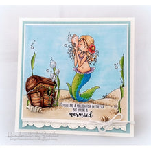 Load image into Gallery viewer, Tiny Townie Mermaid Set Rubber Stamp
